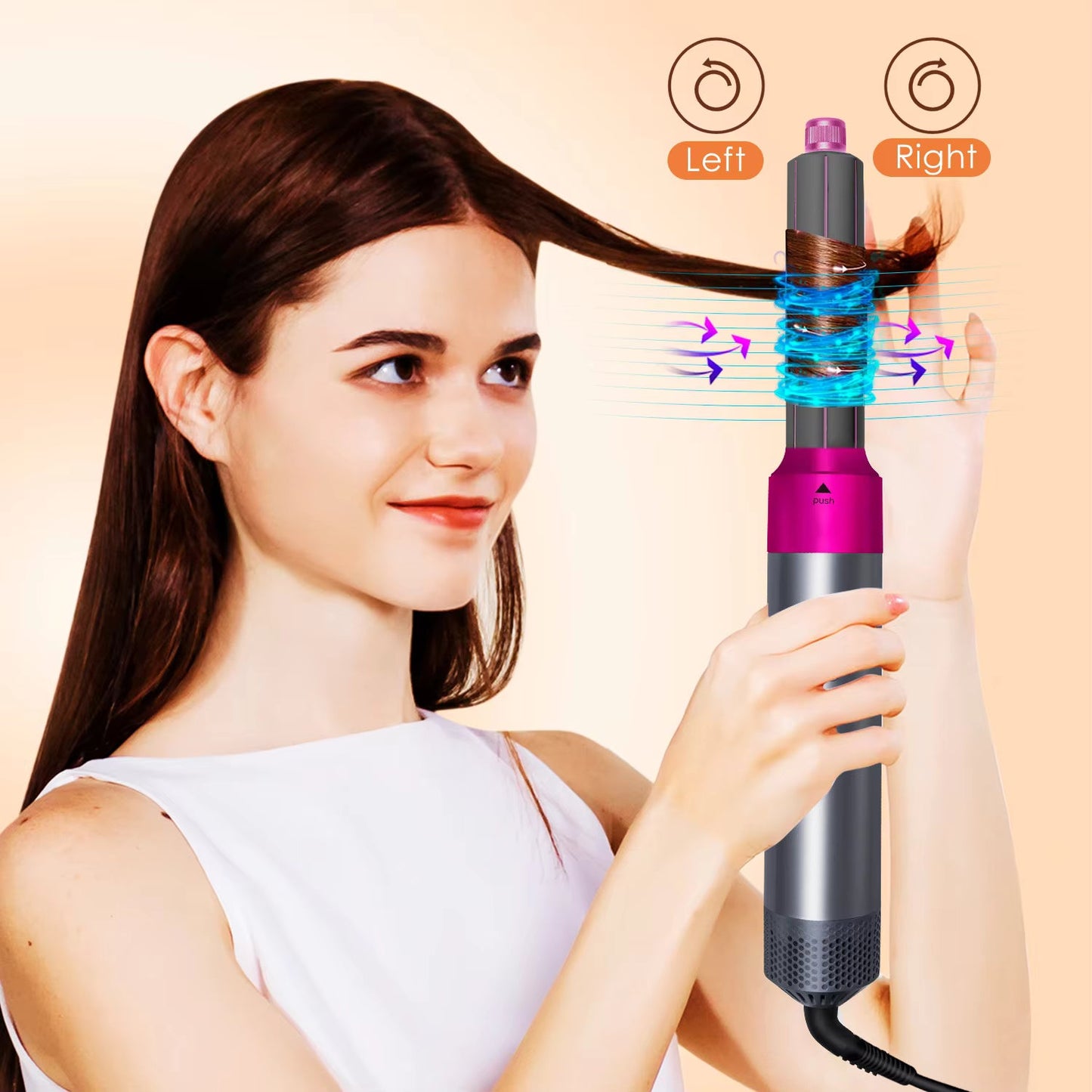 5-in-1 Professional Hair Styling Set – Straightener, Curler, Hot Comb & Hair Dryer