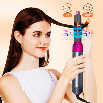 5-in-1 Professional Hair Styling Set – Straightener, Curler, Hot Comb & Hair Dryer